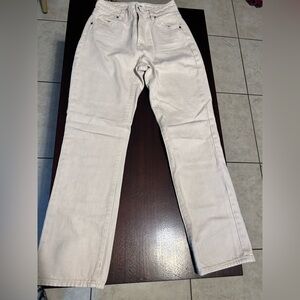 ROLLA'S Cream Straight Leg Pants